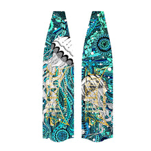 Load image into Gallery viewer, Freediving and spearfishing fins, (Jelly fish) back angle