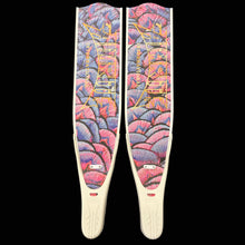 Load image into Gallery viewer, Pair of aimrite freediving fins (mermaid scale) back view with black background