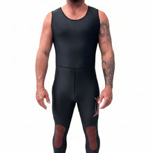 Load image into Gallery viewer, Aimrite black stinger suit front view without stinger suit top