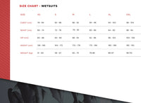 Load image into Gallery viewer, spearfishing wetsuit (size chart)