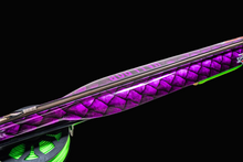 Load image into Gallery viewer, aimrite vendetta roller speargun close up with purple dragon scale hydro dip