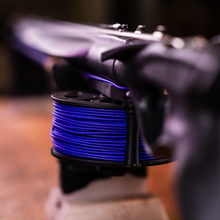 Load image into Gallery viewer, Aimrite Vendetta roller speargun close up back view of reel with purple line