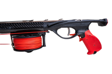 Load image into Gallery viewer, Aimrite vendetta roller speargun close up side view of handle