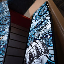 Load image into Gallery viewer, close up low angle of aimrite freediving fins (aqua jell)
