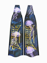 Load image into Gallery viewer, Premium Carbon Fiber Fin Blades - Purple Jellyfish
