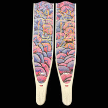 Load image into Gallery viewer, Freediving Fins (Premium Carbon Fiber) - Purple Pink Mermaid Scales with White Rails
