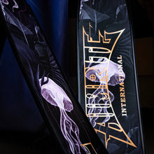 Load image into Gallery viewer, aimrite Freediving and spearfishing fins,  (purple jellyfish) close up view
