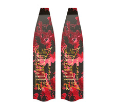 Load image into Gallery viewer, Premium Carbon Fiber Fin Blades - Red Camo
