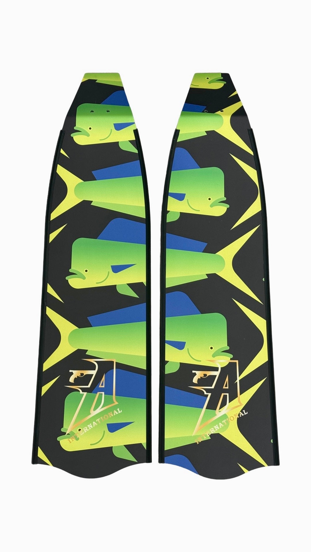 Premium Carbon Fiber Fin Blades - Mahi Mahi