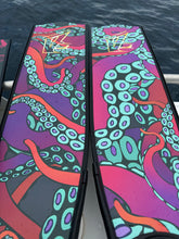 Load image into Gallery viewer, Premium Carbon Fiber Fin Blades - Psychedelic Octopus
