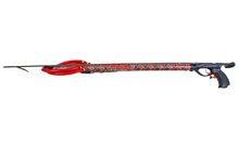 Load image into Gallery viewer, Aimrite Venom Rail speargun - red coral snake. full side view
