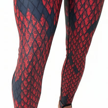 Load image into Gallery viewer, Aimrite red/purple stinger suit  close up view of knee screening
