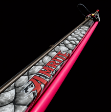 Load image into Gallery viewer, close up of colour customised Aimrite speargun white and pink
