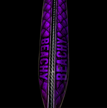Load image into Gallery viewer, close up of colour customised Aimrite speargun purple with airbrushing
