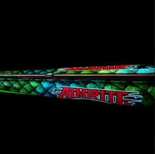 Load image into Gallery viewer, close up of colour customised Aimrite speargun blue and green

