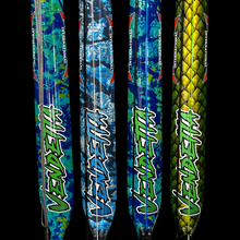 Load image into Gallery viewer, close up of colour customised Aimrite spearguns multiple colours
