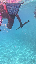 Load and play video in Gallery viewer, Premium Carbon Fiber Fin Blades - Purple Pink Mermaid Scales

