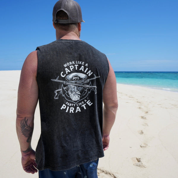 spearfishing tank top, back